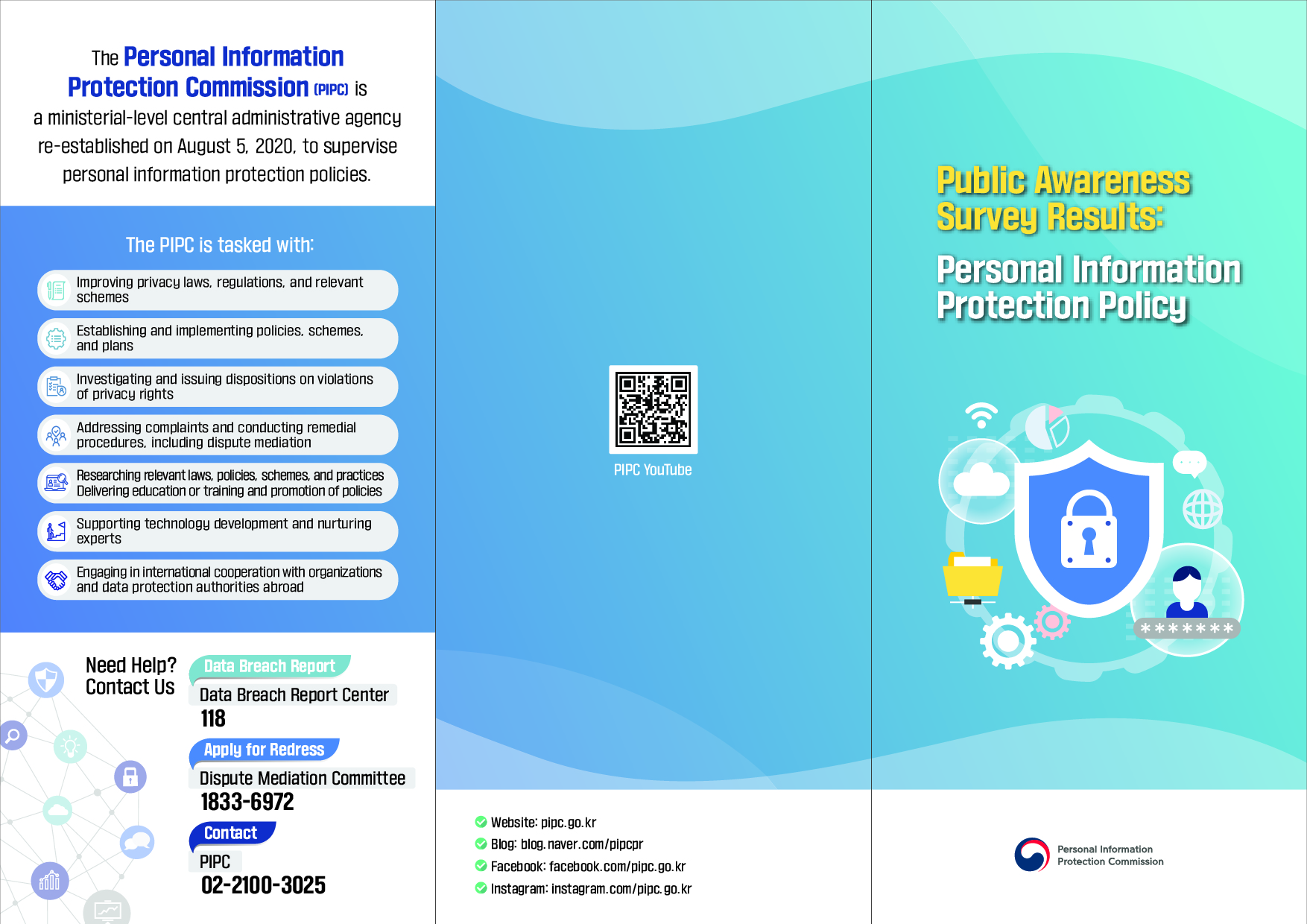 Public Awareness Survey Results: Personal Information Protection Policy 